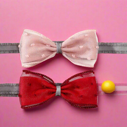 Girls Color-blocking Bow Accessories Headwear