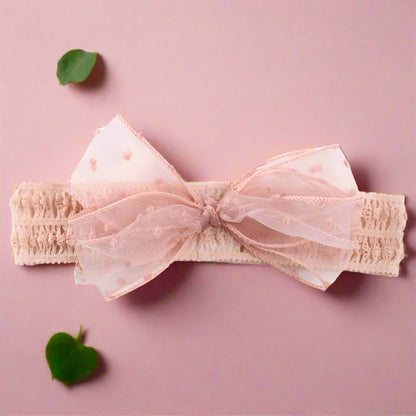 Girls Solid Color Bow Accessories Headwear