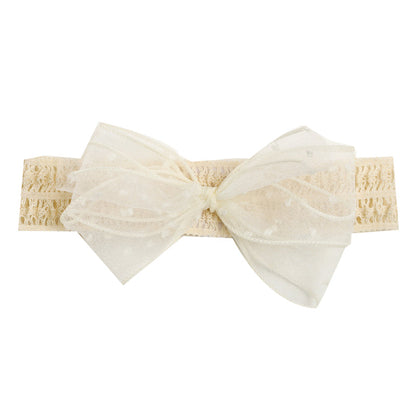 Girls Solid Color Bow Accessories Headwear