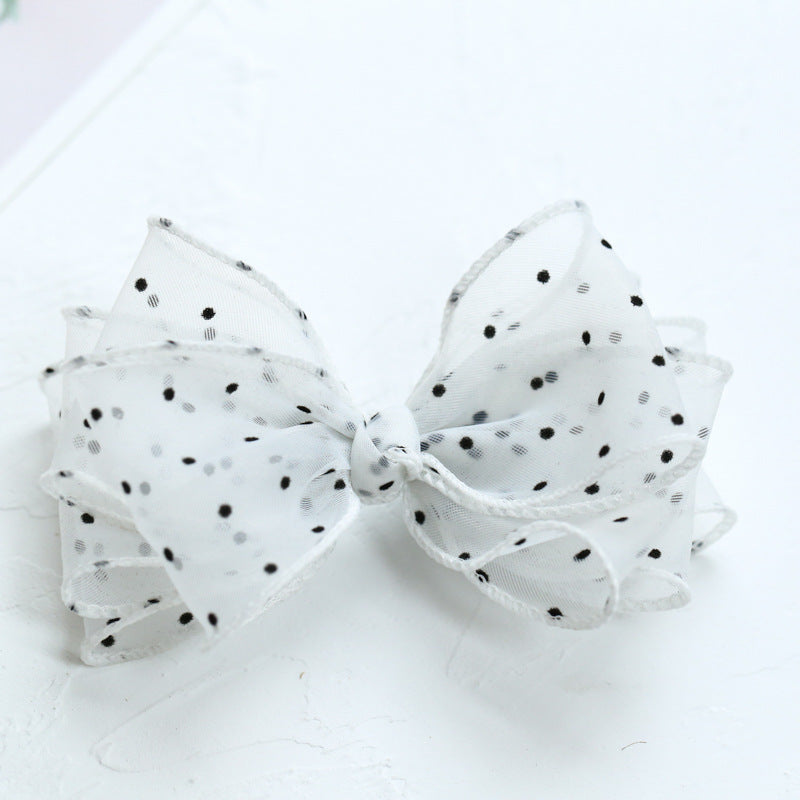 Girls Polka dots Bow Accessories Headwear Wholesale 220620199