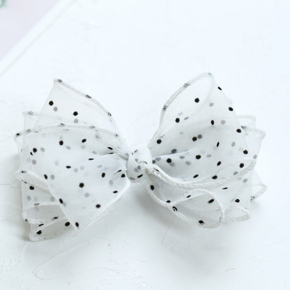 Girls Polka dots Bow Accessories Headwear Wholesale 220620199