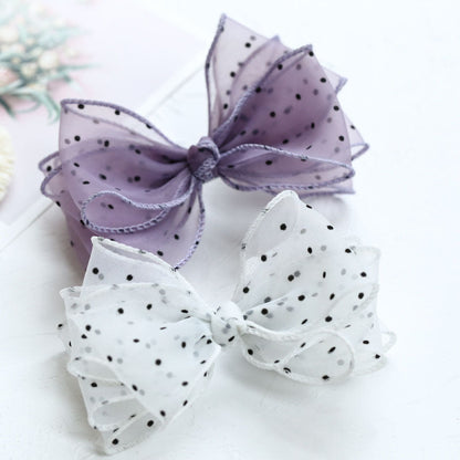 Girls Polka dots Bow Accessories Headwear Wholesale 220620199