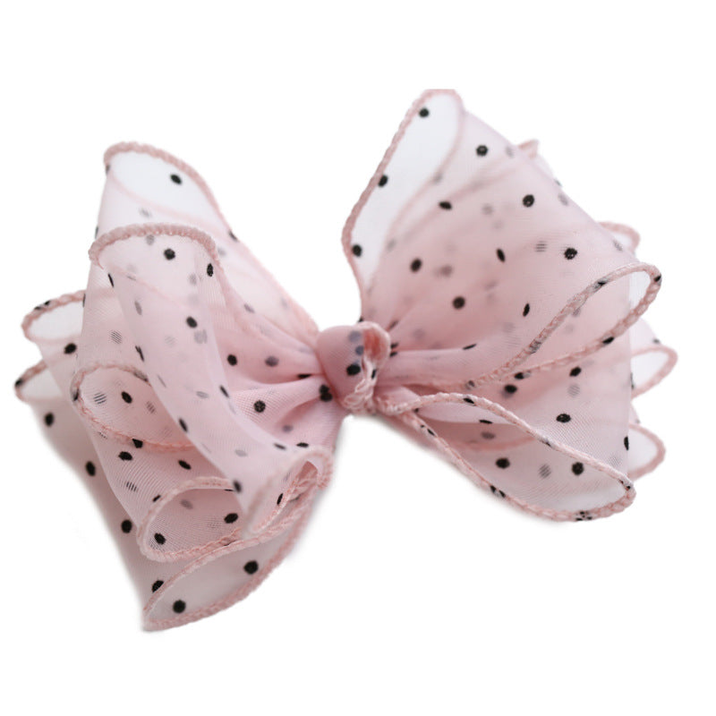 Girls Polka dots Bow Accessories Headwear Wholesale 220620199