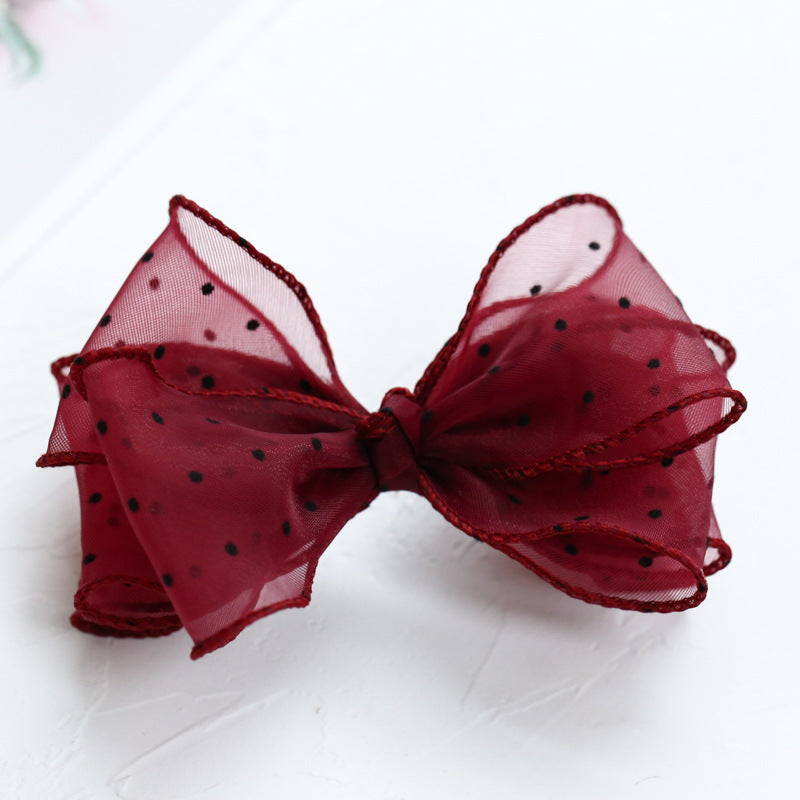 Girls Polka dots Bow Accessories Headwear Wholesale 220620199