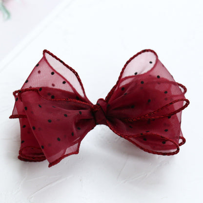 Girls Polka dots Bow Accessories Headwear Wholesale 220620199