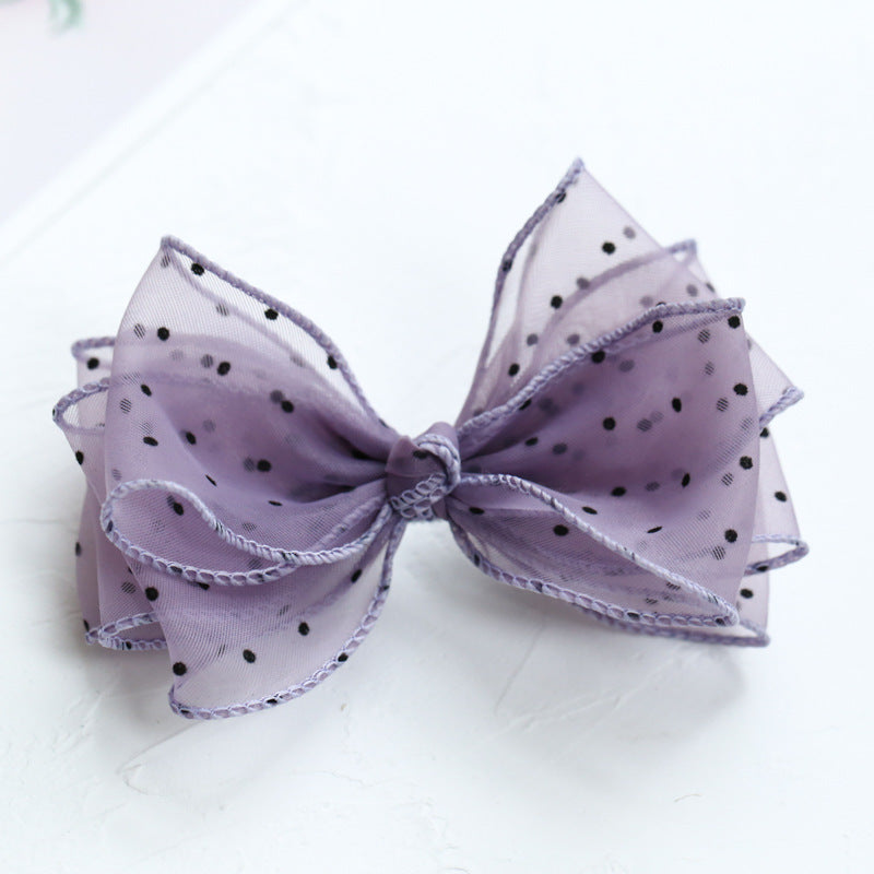 Girls Polka dots Bow Accessories Headwear Wholesale 220620199