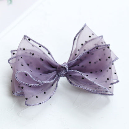 Girls Polka dots Bow Accessories Headwear Wholesale 220620199