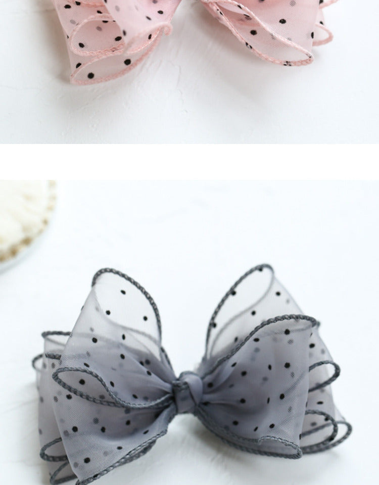 Girls Polka dots Bow Accessories Headwear Wholesale 220620199