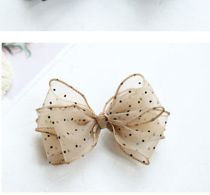 Girls Polka dots Bow Accessories Headwear Wholesale 220620199