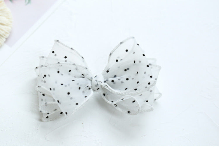 Girls Polka dots Bow Accessories Headwear Wholesale 220620199