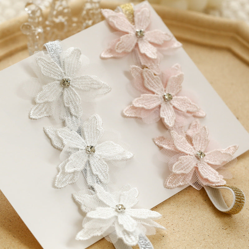 Baby Girls Flower Lace Accessories Headwear Wholesale
