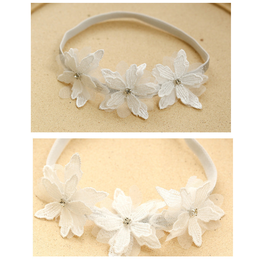 Baby Girls Flower Lace Accessories Headwear Wholesale