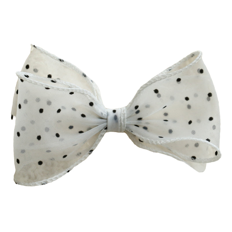 Girls Polka dots Bow Accessories Headwear