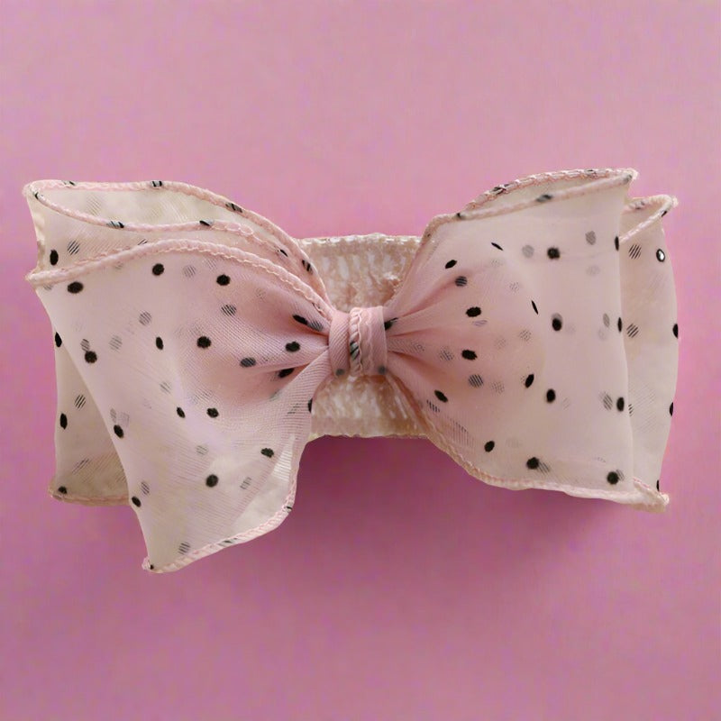 Girls Polka dots Bow Accessories Headwear