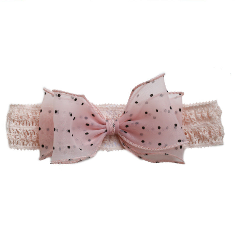 Girls Polka dots Bow Accessories Headwear