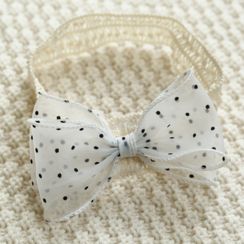 Girls Polka dots Bow Accessories Headwear