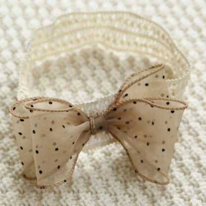 Girls Polka dots Bow Accessories Headwear