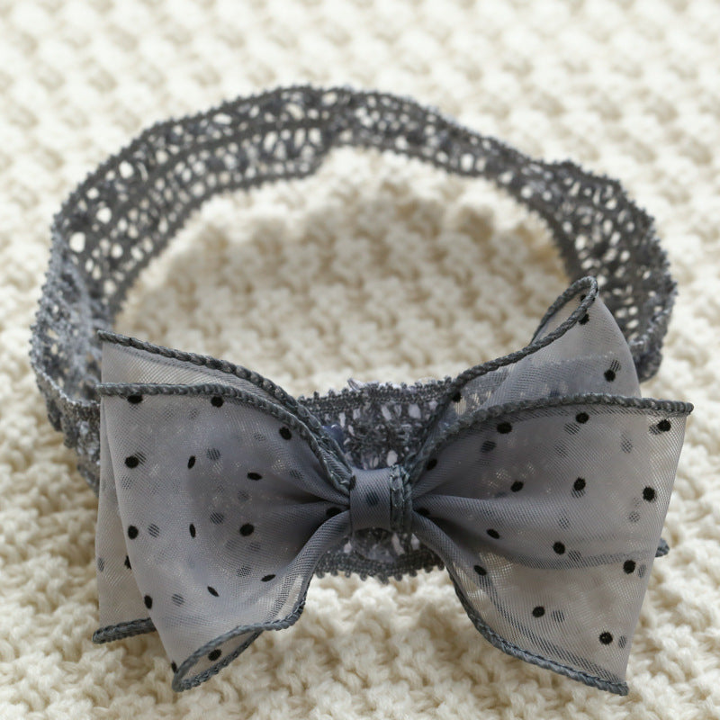 Girls Polka dots Bow Accessories Headwear