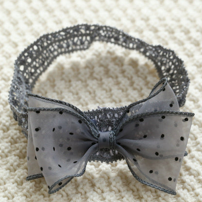 Girls Polka dots Bow Accessories Headwear
