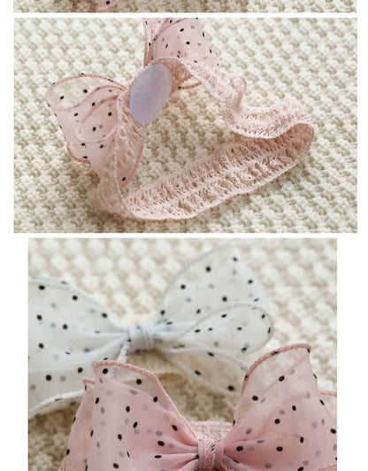Girls Polka dots Bow Accessories Headwear