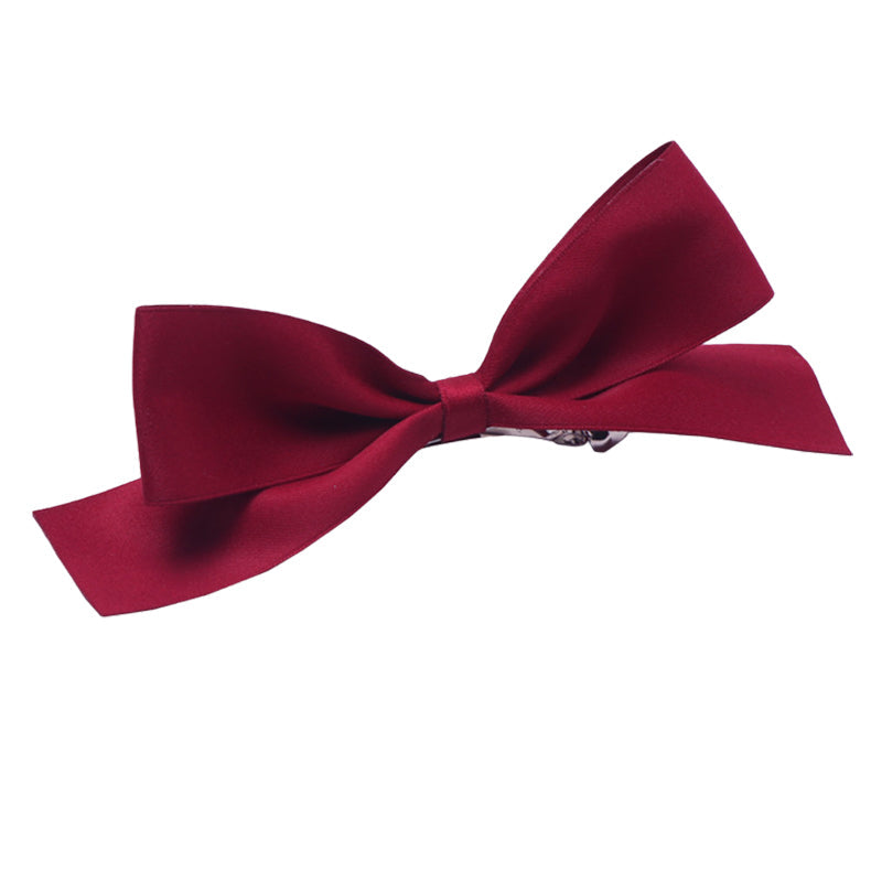 Girls Solid Color Bow Accessories Headwear