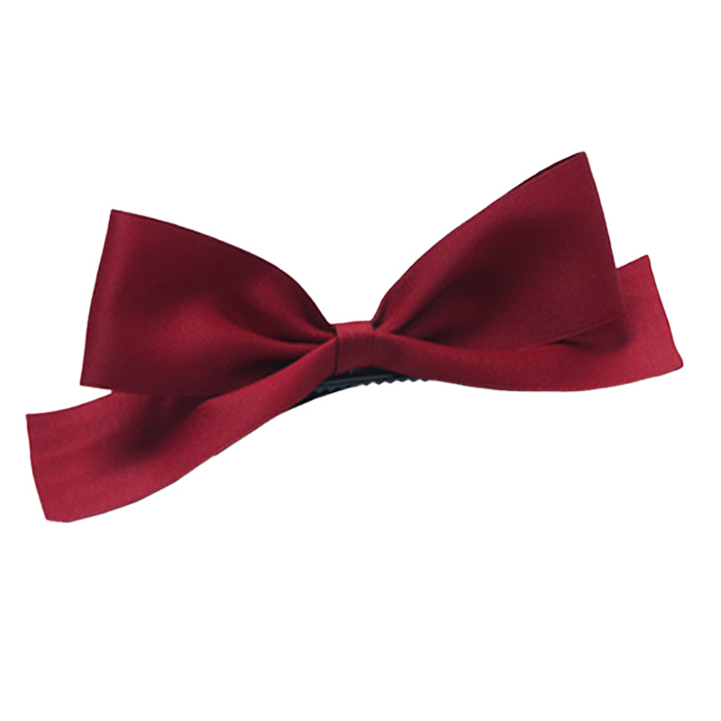 Girls Solid Color Bow Accessories Headwear
