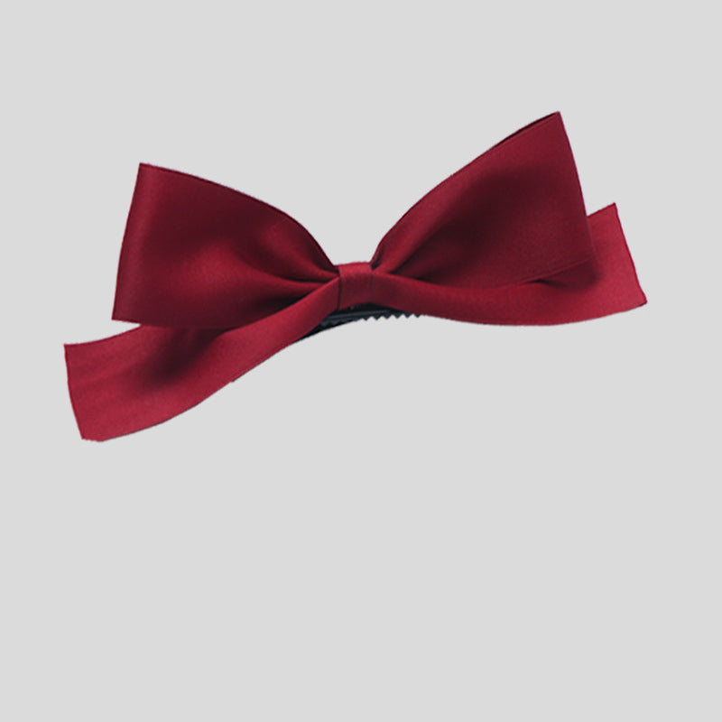 Girls Solid Color Bow Accessories Headwear