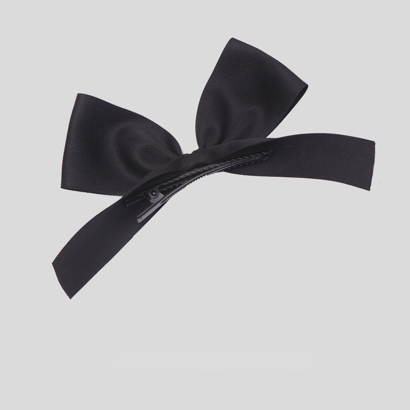 Girls Solid Color Bow Accessories Headwear