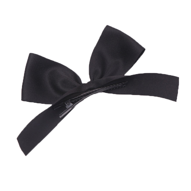 Girls Solid Color Bow Accessories Headwear