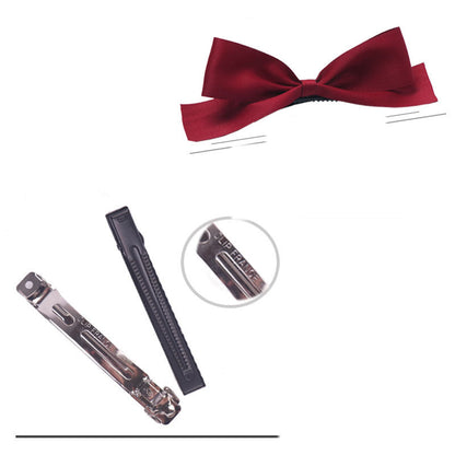 Girls Solid Color Bow Accessories Headwear