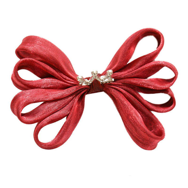 Girls Solid Color Bow Accessories Headwear
