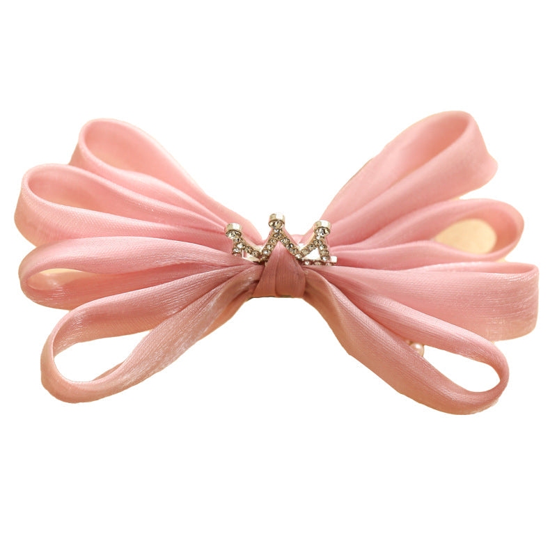 Girls Solid Color Bow Accessories Headwear