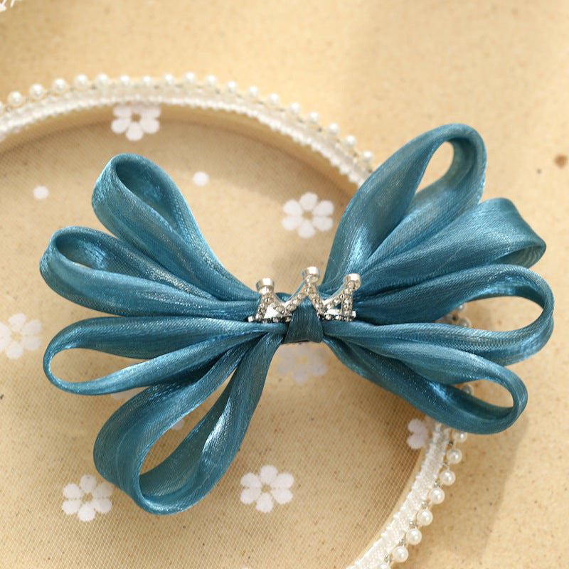 Girls Solid Color Bow Accessories Headwear