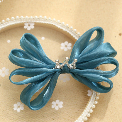 Girls Solid Color Bow Accessories Headwear