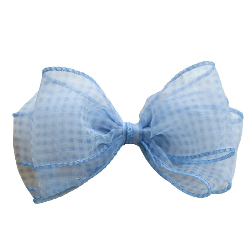 Girls Checked Bow Accessories Headwear