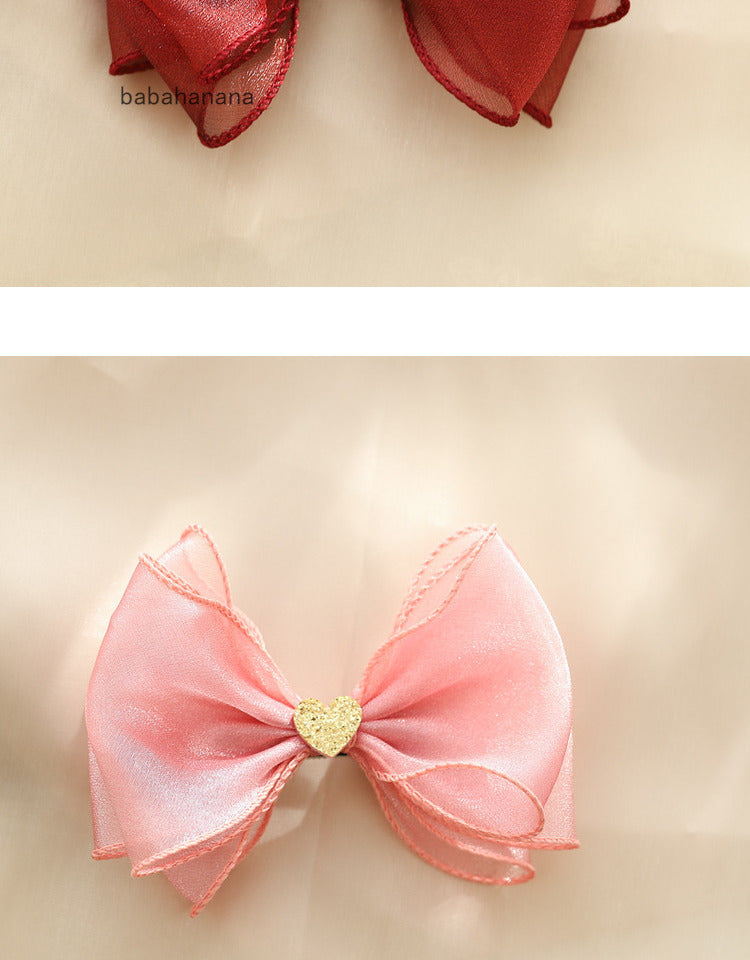 Girls Love heart Bow Accessories Headwear