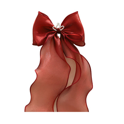 Girls Solid Color Bow Accessories Headwear