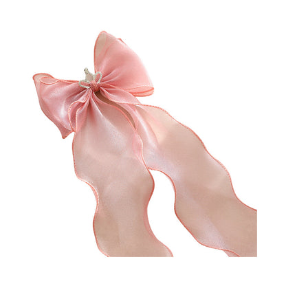 Girls Solid Color Bow Accessories Headwear