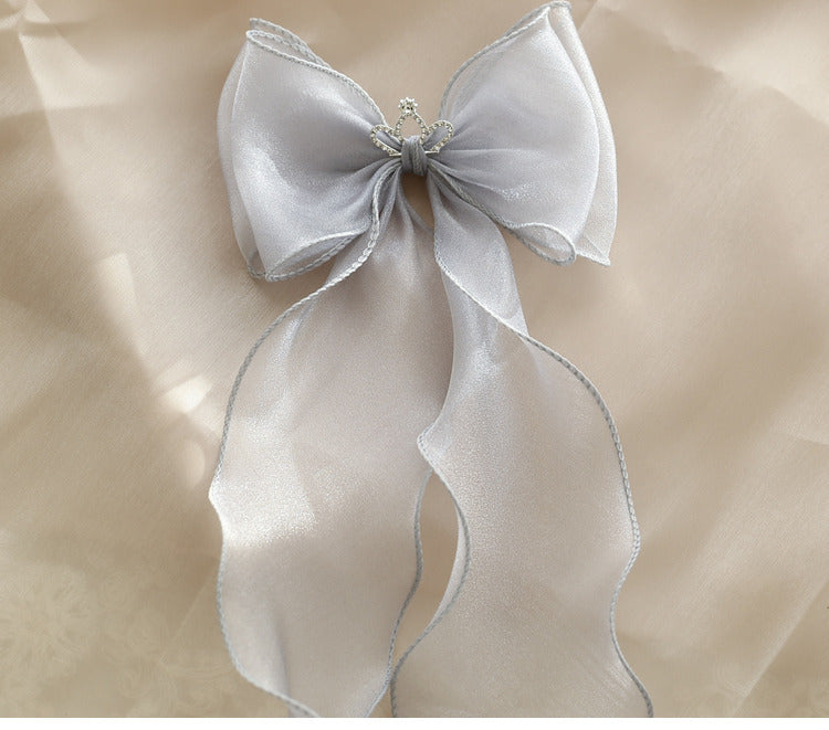 Girls Solid Color Bow Accessories Headwear