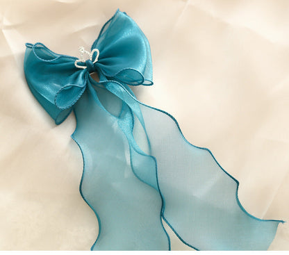 Girls Solid Color Bow Accessories Headwear