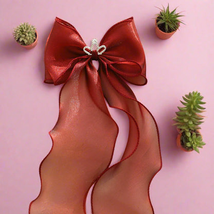Girls Solid Color Bow Accessories Headwear