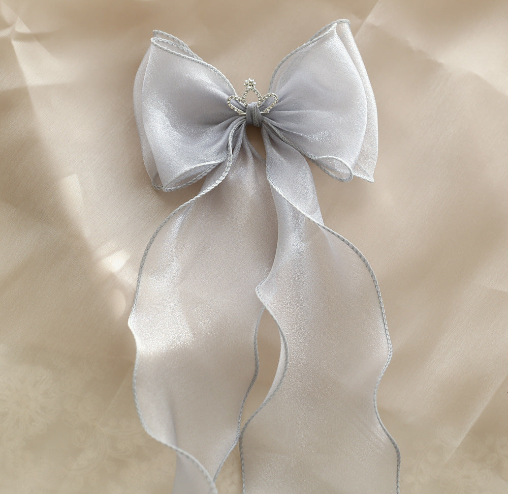 Girls Solid Color Bow Accessories Headwear