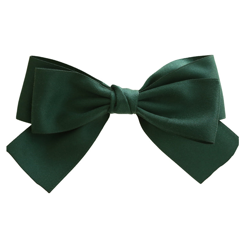 Girls Solid Color Bow Accessories Headwear