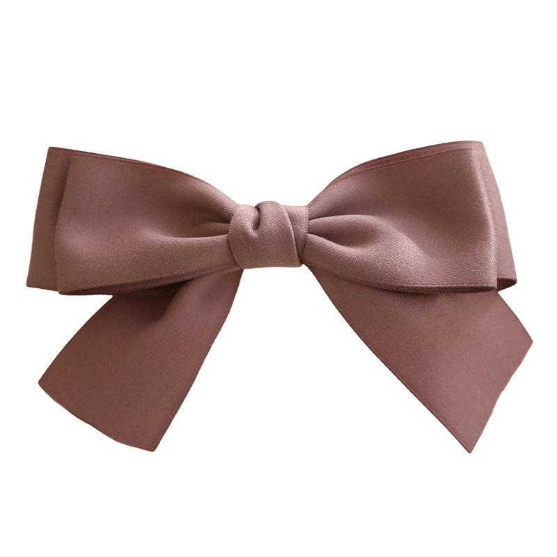 Girls Solid Color Bow Accessories Headwear