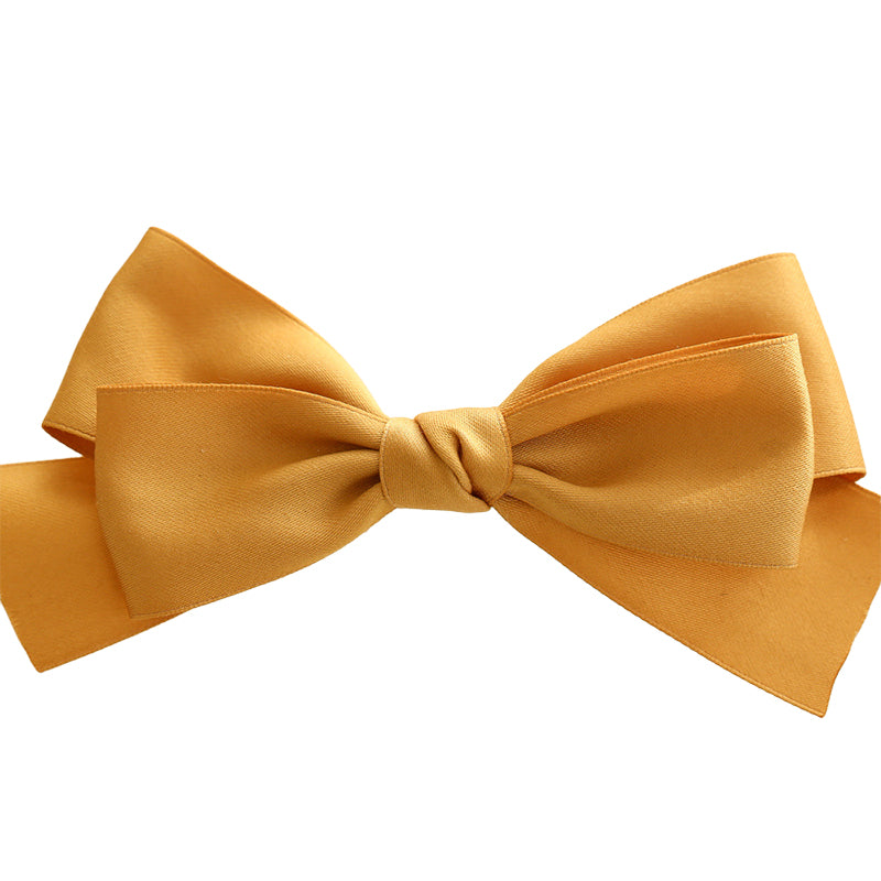 Girls Solid Color Bow Accessories Headwear