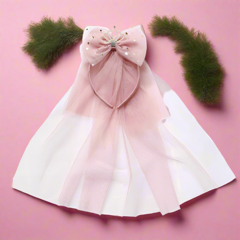 Girls Star Bow Lace Accessories Headwear