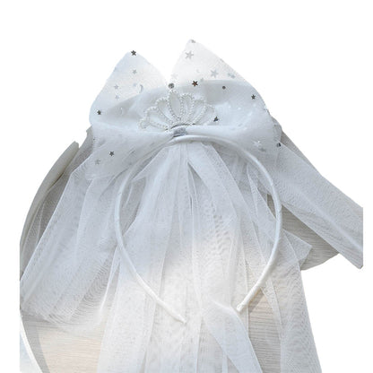 Girls Star Bow Lace Accessories Headwear