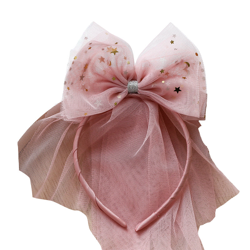 Girls Star Bow Lace Accessories Headwear