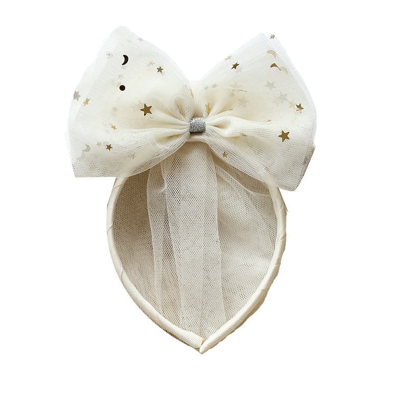 Girls Star Bow Lace Accessories Headwear