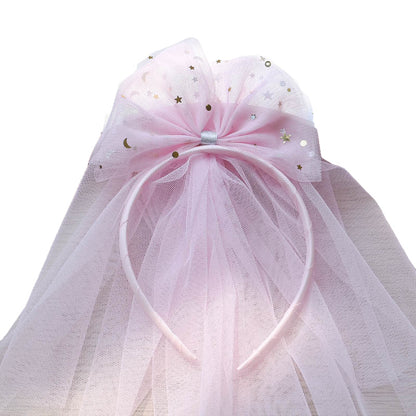 Girls Star Bow Lace Accessories Headwear